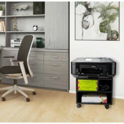 Flash Sale 😍 Mind Reader Rolling Printer Cart, Black 🤩 -Mind Reader Sales Store unnamed file 1002