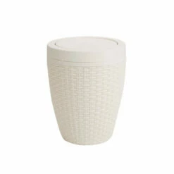 Buy 😀 Mind Reader Bath Trash Can Wastebasket, Ivory 😉 -Mind Reader Sales Store unnamed file 1016