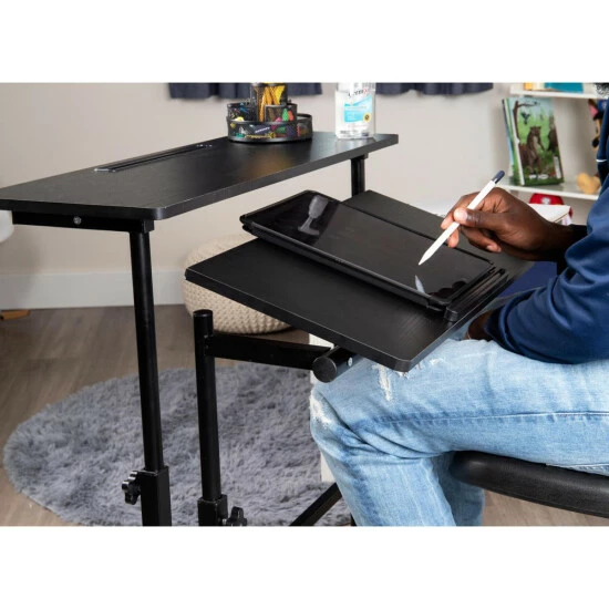 Top 10 β Mind Reader 2-Tier Extra Large Mobile Sitting/Standing Desk White π 3 Top 10 β Mind Reader 2-Tier Extra Large Mobile Sitting/Standing Desk White π - Image 3