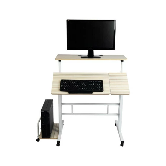 Top 10 β Mind Reader 2-Tier Extra Large Mobile Sitting/Standing Desk White π 4 Top 10 β Mind Reader 2-Tier Extra Large Mobile Sitting/Standing Desk White π - Image 4