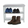 Flash Sale ⌛ Mind Reader 3-Tier 👟 Shoe Bench W/ Storage Shelf And Cushion 🛒