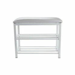 Flash Sale ⌛ Mind Reader 3-Tier 👟 Shoe Bench W/ Storage Shelf And Cushion 🛒 -Mind Reader Sales Store unnamed file 1036