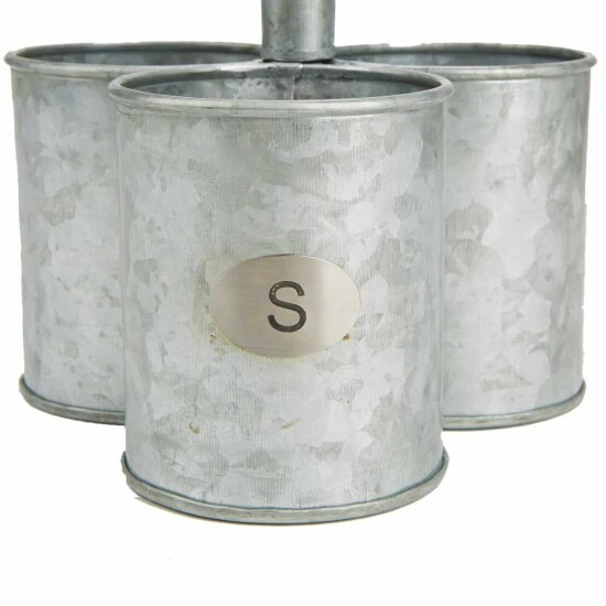 Buy π Mind Reader MindReader 3-Section Round Galvanized Steel Utensil Holder π₯ 2 Buy π Mind Reader MindReader 3-Section Round Galvanized Steel Utensil Holder π₯ - Image 2