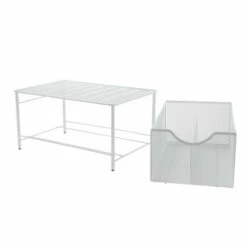 Best Pirce ⭐ Mind Reader Metal Mesh Storage Basket With Sliding Drawer - Silver ✔️ -Mind Reader Sales Store unnamed file 114