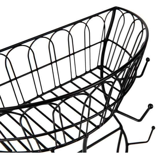 Hot Sale β Mind Reader Countertop Mug Rack, Cup Tree With Pegs & Upper Basket π 4 Hot Sale β Mind Reader Countertop Mug Rack, Cup Tree With Pegs & Upper Basket π - Image 4