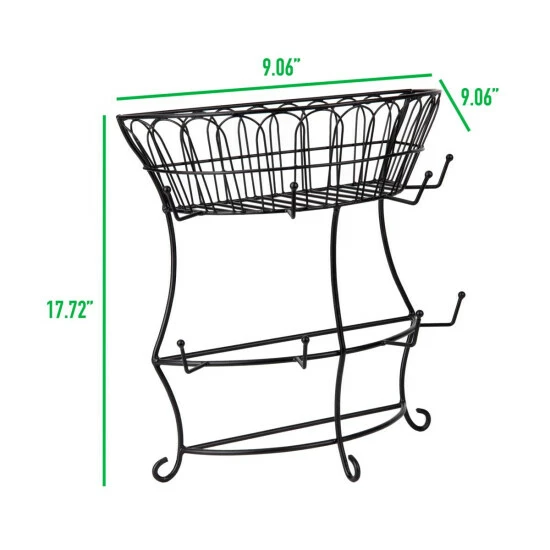 Hot Sale β Mind Reader Countertop Mug Rack, Cup Tree With Pegs & Upper Basket π 6 Hot Sale β Mind Reader Countertop Mug Rack, Cup Tree With Pegs & Upper Basket π - Image 6