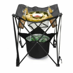 Wholesale ⭐ Mind Reader Tailgate Collapsible Camping Table W/ Cooler & Food Basket 🔥