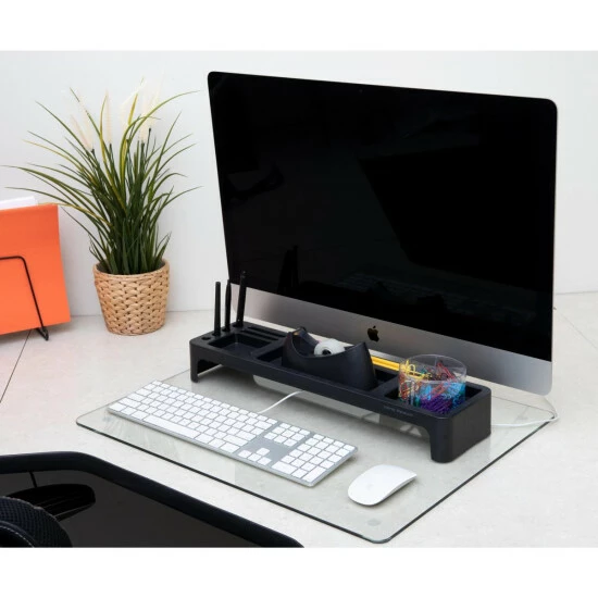 Outlet ⌛ Mind Reader Tempered Reinforced Non-slip Glass Desk Pad ✔️ 6 Outlet ⌛ Mind Reader Tempered Reinforced Non-slip Glass Desk Pad ✔️ - Image 6