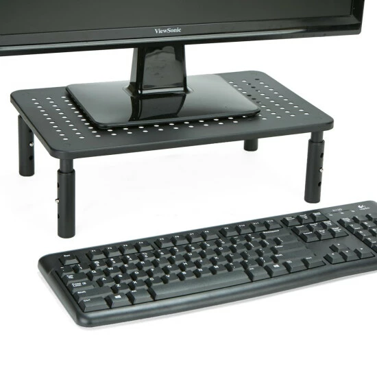 Outlet π₯° Mind Reader Rectangle Ventilated Metal Monitor Stand - Black π€© 1 Outlet π₯° Mind Reader Rectangle Ventilated Metal Monitor Stand - Black π€©