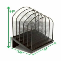Best Pirce ✔️ Mind Reader 5-Section Incline Mesh Staggered Desk Organizer 🤩 -Mind Reader Sales Store unnamed file 1289