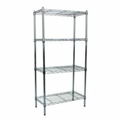 Deals 🔔 Mind Reader Adjustable 4-Tier Industrial Shelving Storage Rack, Silver 😉 -Mind Reader Sales Store unnamed file 150