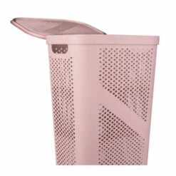 Promo ✨ Mind Reader 60L Perforated Pink Plastic Hamper With Lid 🌟 -Mind Reader Sales Store unnamed file 158