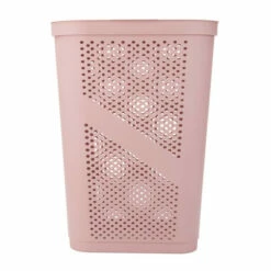 Promo ✨ Mind Reader 60L Perforated Pink Plastic Hamper With Lid 🌟 -Mind Reader Sales Store unnamed file 164