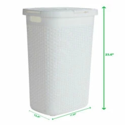 Cheap ❤️ Mind Reader Laundry Basket With Cutout Handles White ✨ 12 Cheap ❤️ Mind Reader Laundry Basket With Cutout Handles White ✨ -Mind Reader Sales Store unnamed file 209