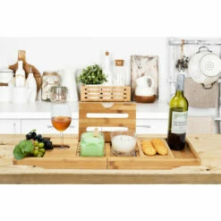 New 💯 Mind Reader Premium Extendable Bamboo Bath Caddy 🔥 -Mind Reader Sales Store unnamed file 223