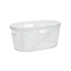 Best deal 👍 Mind Reader 40-Liter Laundry Storage Basket - White ✨ -Mind Reader Sales Store unnamed file 254