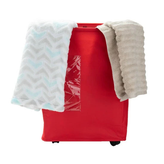 Brand new β Mind Reader 65-Liter Rolling Fabric Laundry Hamper Red π 2 Brand new β Mind Reader 65-Liter Rolling Fabric Laundry Hamper Red π - Image 2