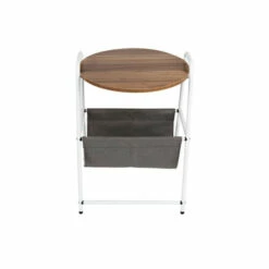 Wholesale ⭐ Mind Reader Round Side Table With Fabric Storage Pocket ✔️