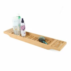 Cheapest ✨ Mind Reader Bamboo Bathtub Caddy Tray Organizer 😍 -Mind Reader Sales Store unnamed file 307