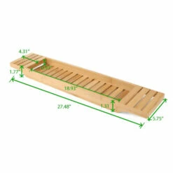 Cheapest ✨ Mind Reader Bamboo Bathtub Caddy Tray Organizer 😍 -Mind Reader Sales Store unnamed file 308