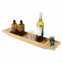 Cheapest ✨ Mind Reader Bamboo Bathtub Caddy Tray Organizer 😍 -Mind Reader Sales Store unnamed file 310