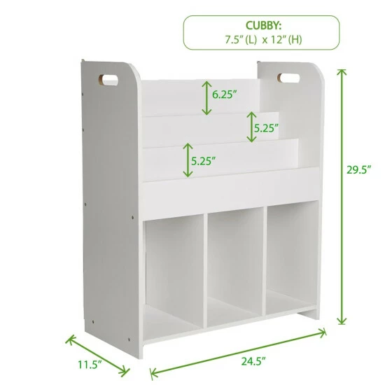 Best Sale β Mind Reader 2-Tier Kids' Storage Shelf, Bookshelf And Toy Cubby π 4 Best Sale β Mind Reader 2-Tier Kids' Storage Shelf, Bookshelf And Toy Cubby π - Image 4