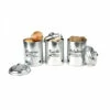 New ⌛ Mind Reader Garlic, Onion, Potatoes Metal Canister Set 3-pack, Silver 👍