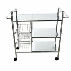 Deals 🔥 Mind Reader 3-Tier All Purpose Utility Cart With Shelves And Baskets ✔️