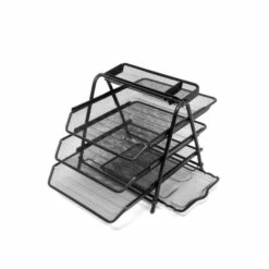 New 😀 Mind Reader Desktop Tray Organizer With Pull Out Drawer Organizer Black 👏