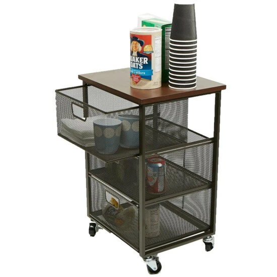 Best Sale π Mind Reader Rolling Storage Cart With 3 Drawers π― 5 Best Sale π Mind Reader Rolling Storage Cart With 3 Drawers π― - Image 5
