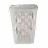 Outlet 🧨 Mind Reader 60-Liter Lightweight Plastic Laundry Hamper - White 🎉