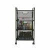 Flash Sale ⭐ Mind Reader 3-Drawer Metal Mesh Rolling Storage Cart 🤩