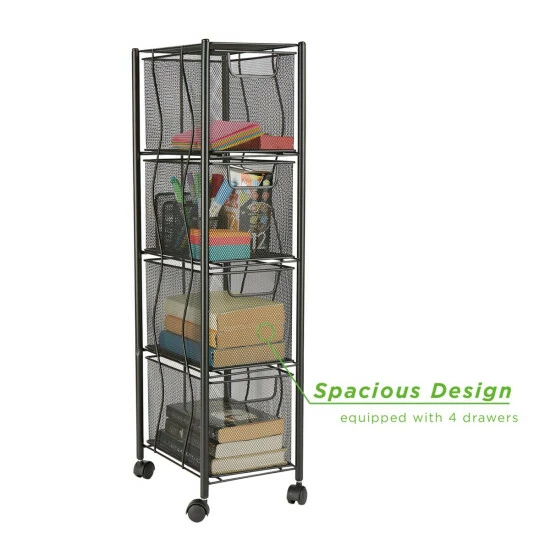 Top 10 π Mind Reader 4-Drawer Mesh Rolling Office Cart π― 2 Top 10 π Mind Reader 4-Drawer Mesh Rolling Office Cart π― - Image 2