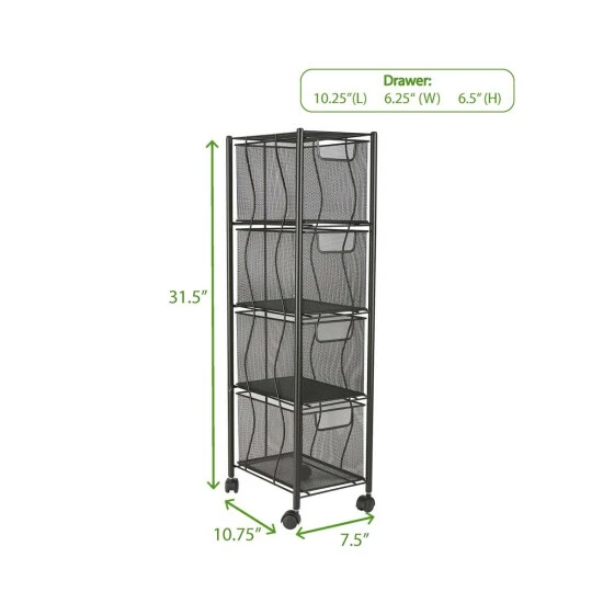 Top 10 π Mind Reader 4-Drawer Mesh Rolling Office Cart π― 6 Top 10 π Mind Reader 4-Drawer Mesh Rolling Office Cart π― - Image 6