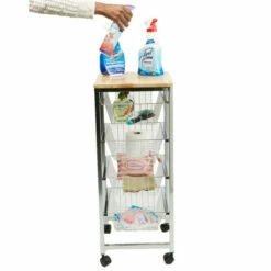 Hot Sale β Mind Reader 4-Tier Wire Basket Cart With Wood Surface - Silver π 13 Hot Sale β Mind Reader 4-Tier Wire Basket Cart With Wood Surface - Silver π -Mind Reader Sales Store unnamed file 479