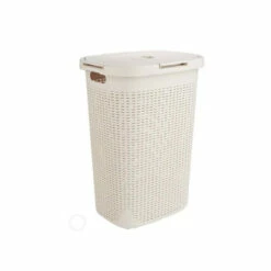Outlet 👍 Mind Reader 60-Liter Laundry Basket With Cutout Handles Brown 🔔 -Mind Reader Sales Store unnamed file 496