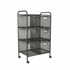 Best reviews of 😀 Mind Reader 6-Drawer Rolling Mesh Office Cart 🥰