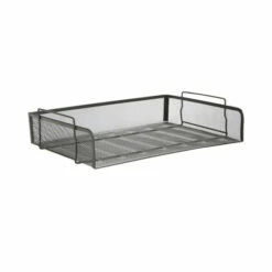 Best Pirce ⭐ Mind Reader 2-Piece Stackable Mesh Letter Tray Desk Organizer Pink 🔔