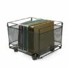 Coupon ⌛ Mind Reader Metal Mesh Portable Rolling File Organizer - Black ✔️