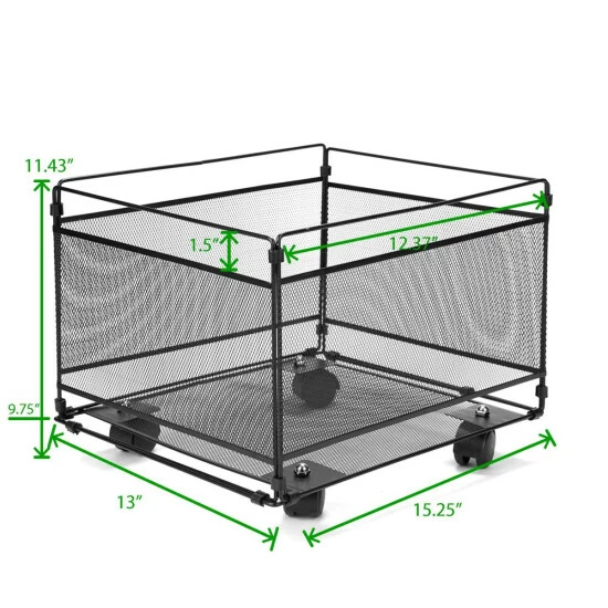 Coupon ⌛ Mind Reader Metal Mesh Portable Rolling File Organizer - Black ✔️ 2 Coupon ⌛ Mind Reader Metal Mesh Portable Rolling File Organizer - Black ✔️ - Image 2