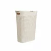 Brand new 🎁 Mind Reader 40-Liter Slim Laundry Basket With Cutout Handles White 💯