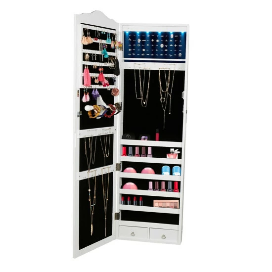 Best Pirce β€οΈ Mind Reader Hanging Jewelry Organizing Cabinet Mirror W/14 LED Lights π 1 Best Pirce β€οΈ Mind Reader Hanging Jewelry Organizing Cabinet Mirror W/14 LED Lights π
