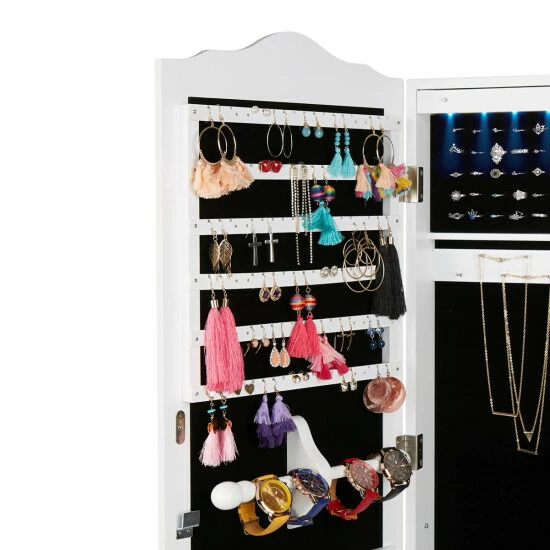 Best Pirce β€οΈ Mind Reader Hanging Jewelry Organizing Cabinet Mirror W/14 LED Lights π 2 Best Pirce β€οΈ Mind Reader Hanging Jewelry Organizing Cabinet Mirror W/14 LED Lights π - Image 2