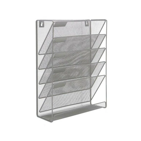 Outlet π Mind Reader Mesh 6-Pocket Vertical Wall Mounted Desk Organizer White π 3 Outlet π Mind Reader Mesh 6-Pocket Vertical Wall Mounted Desk Organizer White π - Image 3