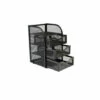 Outlet 👏 Mind Reader Mini Desk Office Supplies 3-Drawer Organizer, Black ⭐