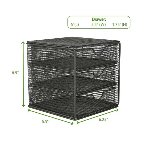 Hot Sale π Mind Reader Mesh Mini 3-Drawer Organizer π 2 Hot Sale π Mind Reader Mesh Mini 3-Drawer Organizer π - Image 2