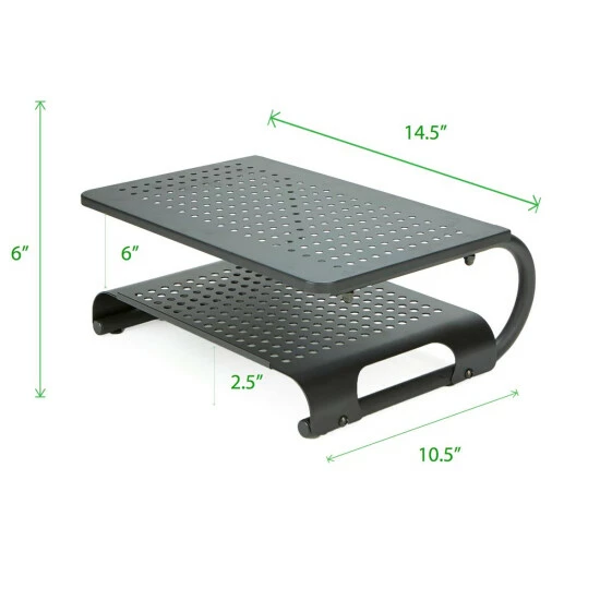 Flash Sale π Mind Reader 2-Tier Ventilated Metal Monitor Stand Riser With Storage 𧨠5 Flash Sale π Mind Reader 2-Tier Ventilated Metal Monitor Stand Riser With Storage 𧨠- Image 5