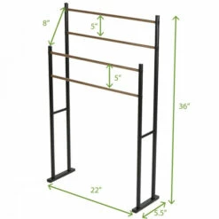Promo 🧨 Mind Reader 4 Bar/2 Tier Stand Alone Towel Rack 🔥 -Mind Reader Sales Store unnamed file 653