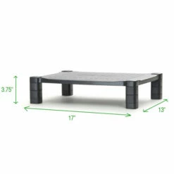 New ✔️ Mind Reader 'Guide ' Adjustable Plastic Monitor/Laptop Stand - Black ✨ -Mind Reader Sales Store unnamed file 713