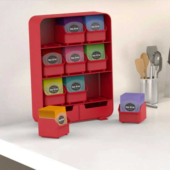 Budget π€© Mind Reader 9-Drawer Tea Bag Holder And Condiment Organizer Red Red π 10 Budget π€© Mind Reader 9-Drawer Tea Bag Holder And Condiment Organizer Red Red π - Image 10